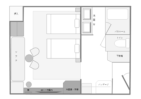 間取り図 - 和モダンツインAタイプ -