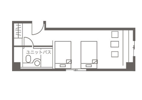 間取り図 - ツインルーム -