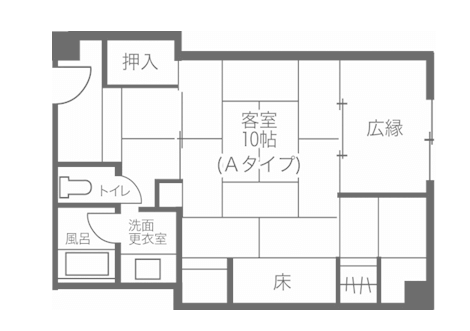 間取り図 - 和室Aタイプ -