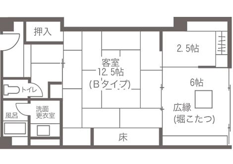 間取り図 - 和室Bタイプ -